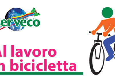 Al lavoro in bicicletta